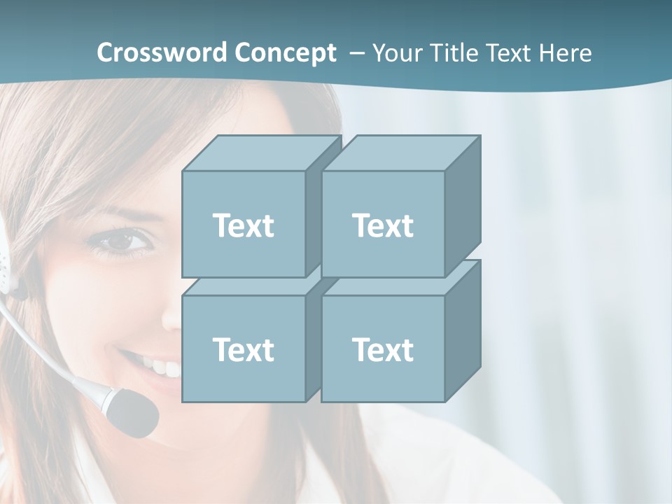 Operator Female Reception PowerPoint Template