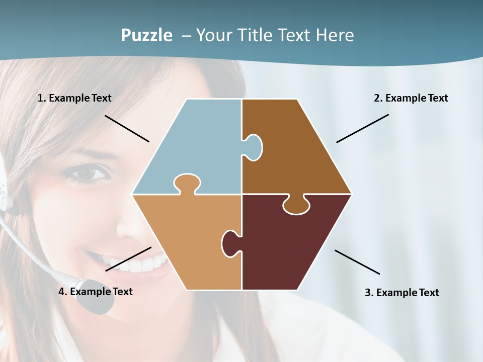 Operator Female Reception PowerPoint Template