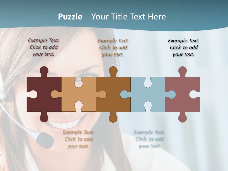 Operator Female Reception PowerPoint Template