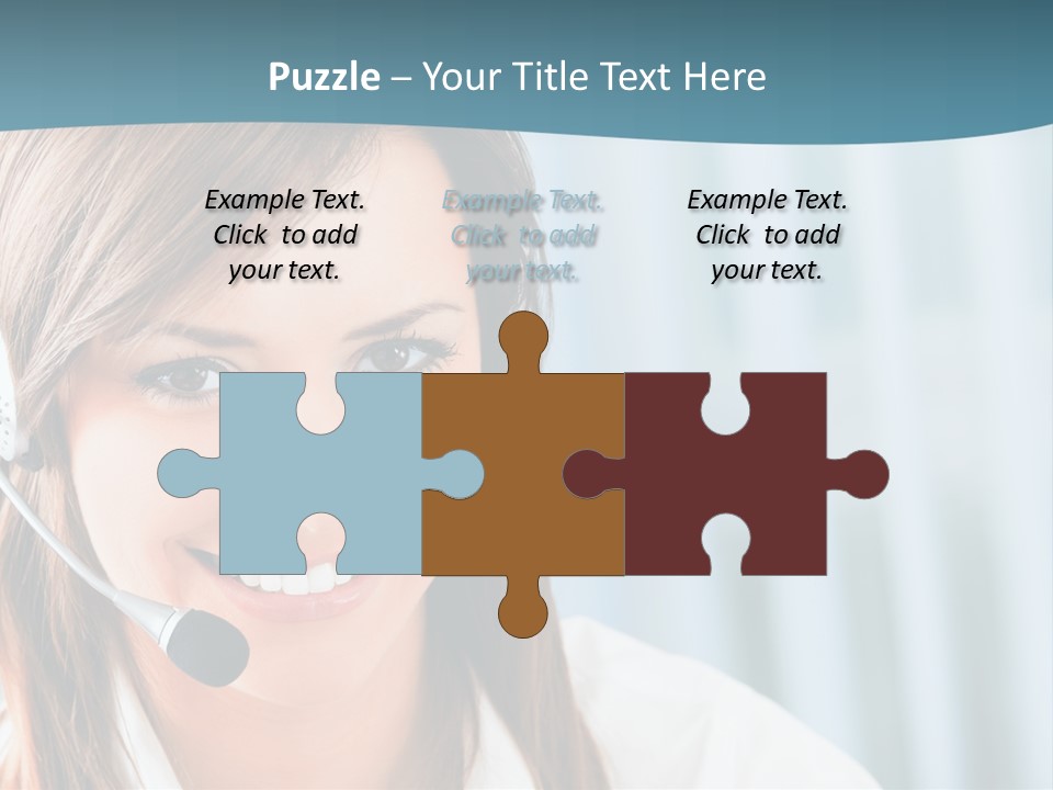 Operator Female Reception PowerPoint Template