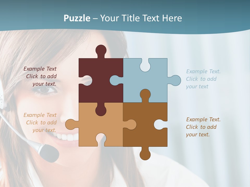 Operator Female Reception PowerPoint Template