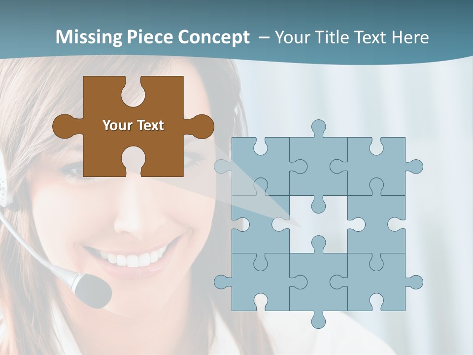 Operator Female Reception PowerPoint Template