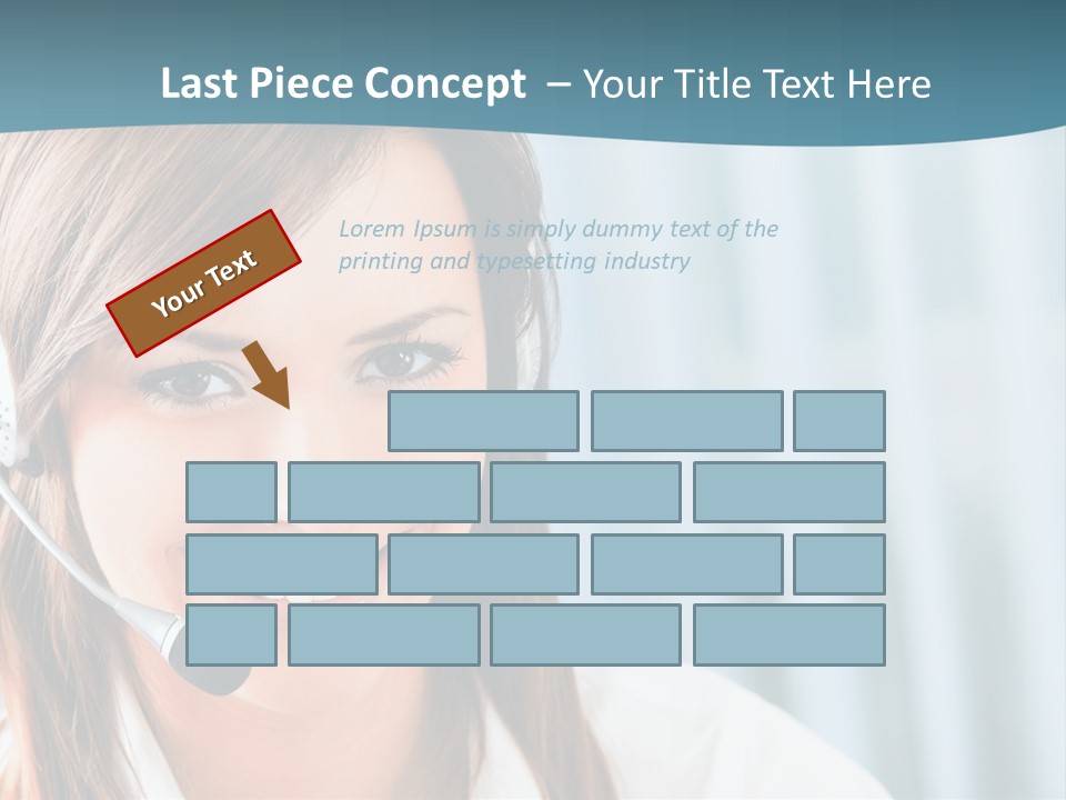 Operator Female Reception PowerPoint Template