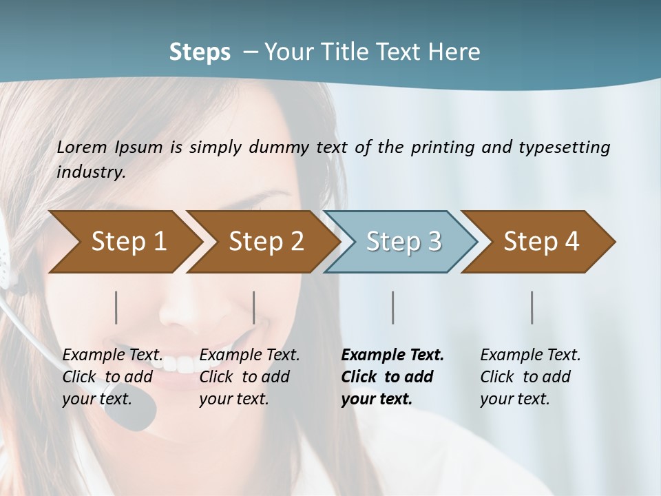 Operator Female Reception PowerPoint Template