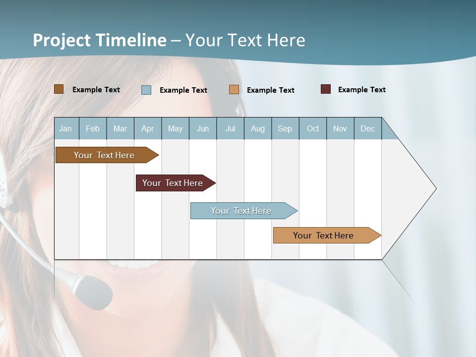 Operator Female Reception PowerPoint Template