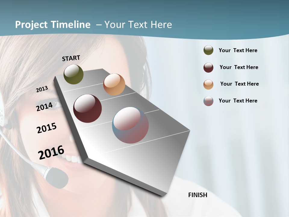 Operator Female Reception PowerPoint Template