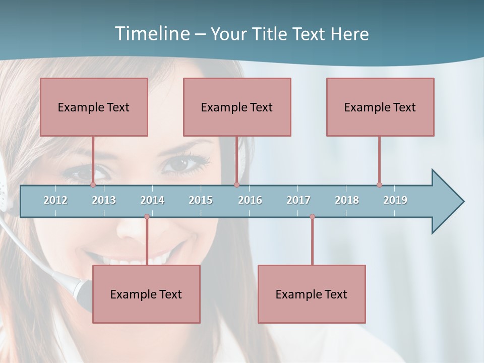 Operator Female Reception PowerPoint Template