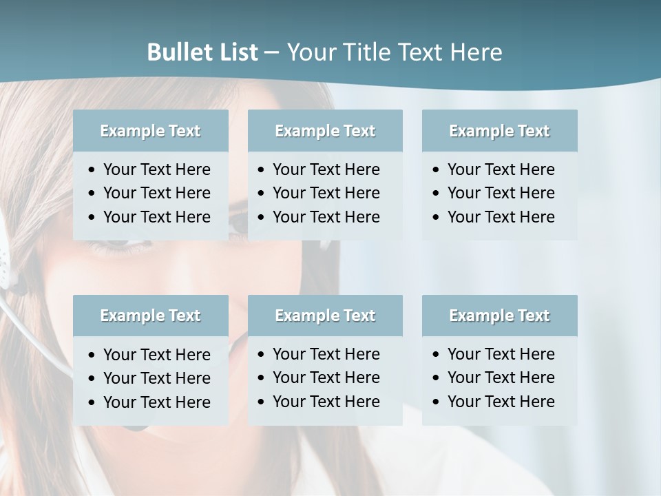 Operator Female Reception PowerPoint Template