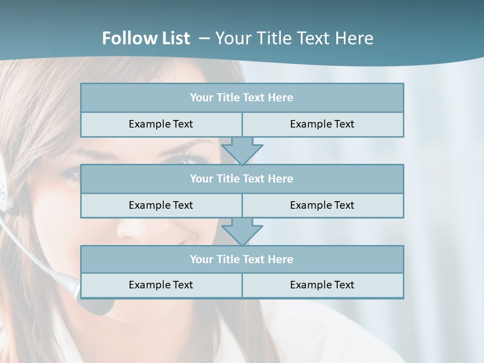 Operator Female Reception PowerPoint Template