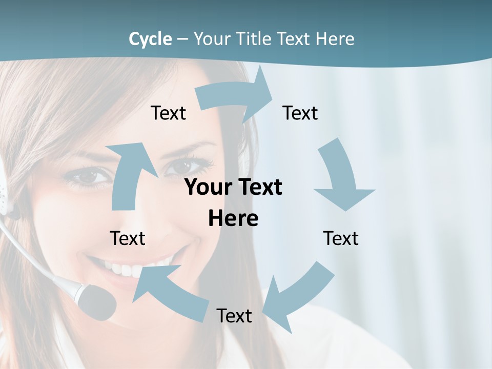 Operator Female Reception PowerPoint Template