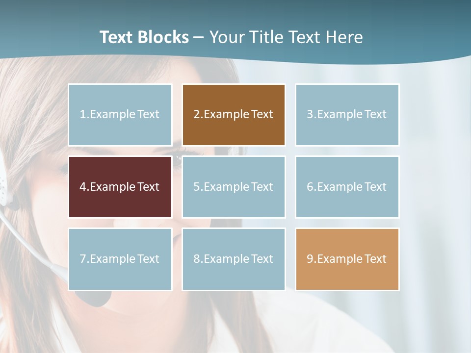 Operator Female Reception PowerPoint Template