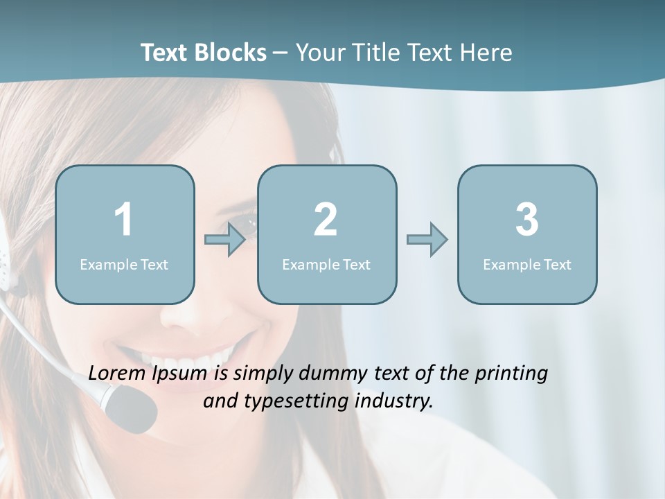 Operator Female Reception PowerPoint Template
