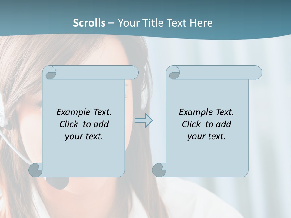 Operator Female Reception PowerPoint Template