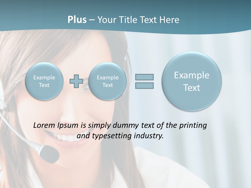 Operator Female Reception PowerPoint Template