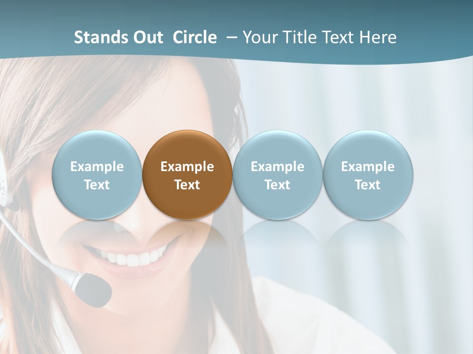 Operator Female Reception PowerPoint Template