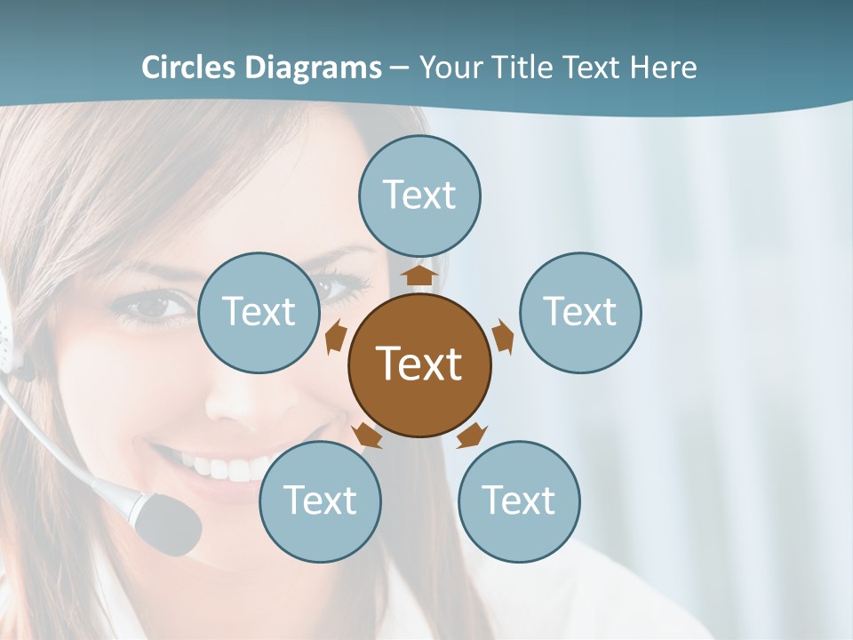 Operator Female Reception PowerPoint Template