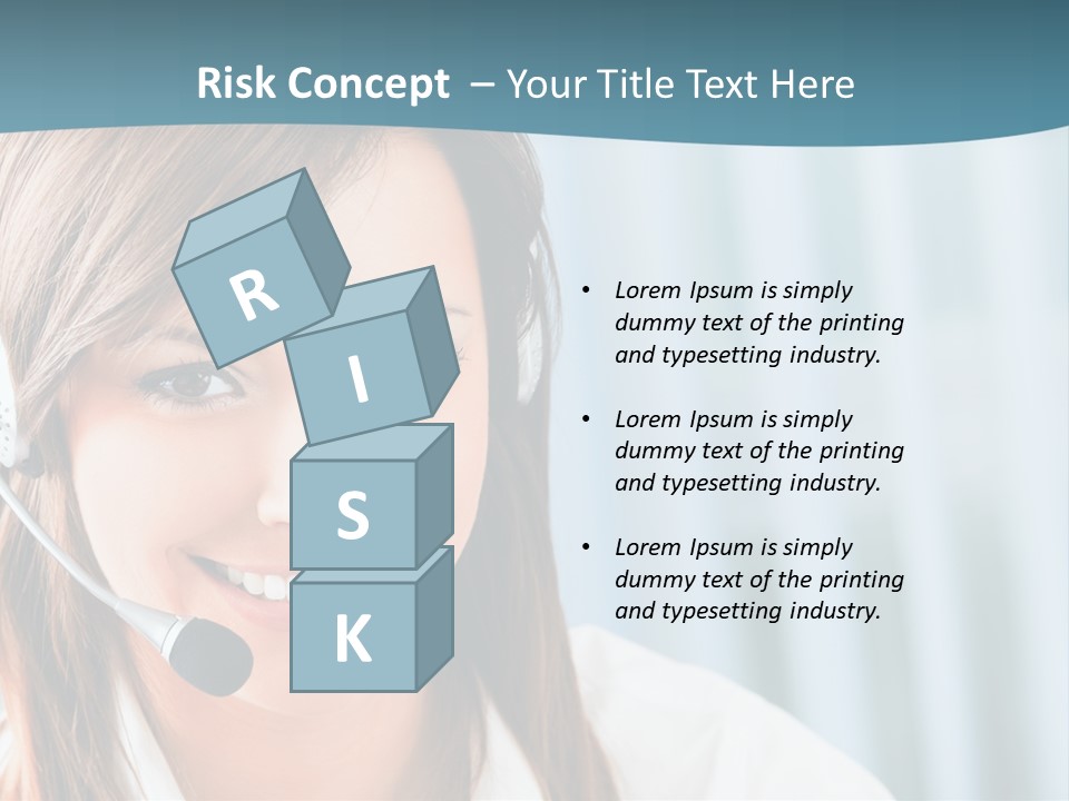 Operator Female Reception PowerPoint Template