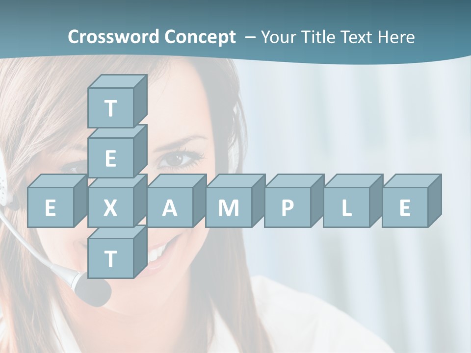 Operator Female Reception PowerPoint Template