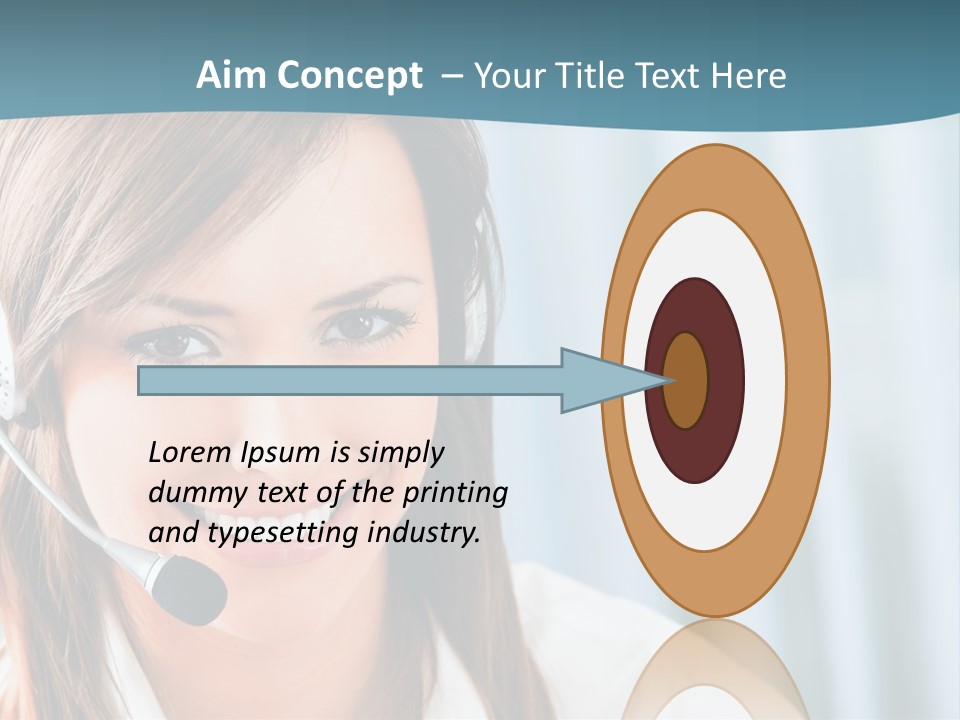 Operator Female Reception PowerPoint Template