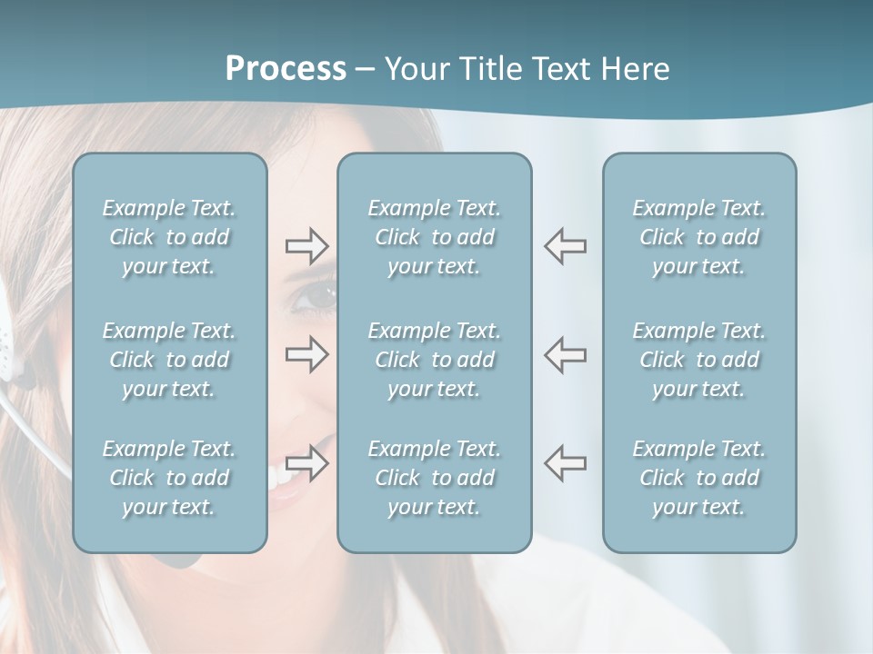 Operator Female Reception PowerPoint Template