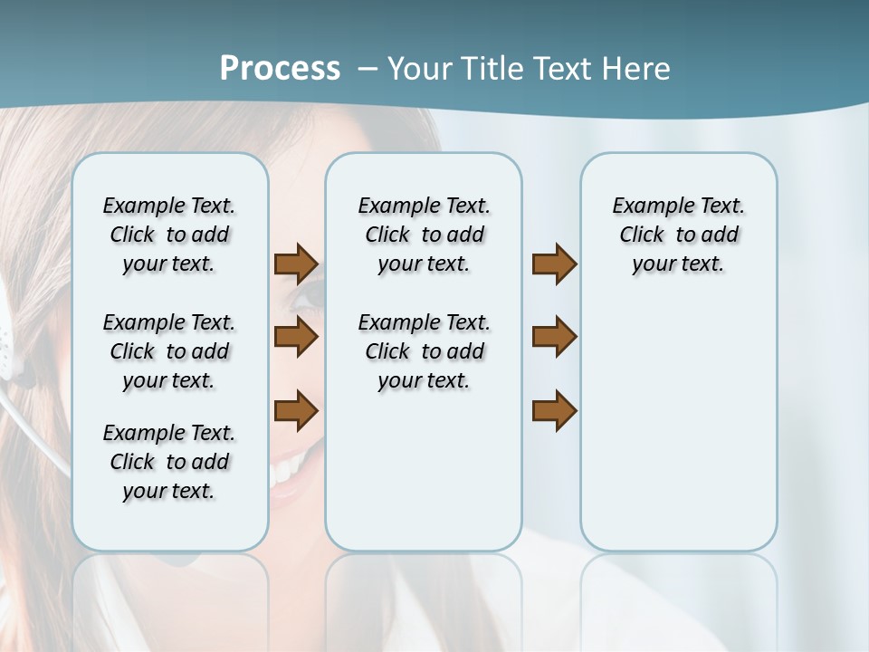 Operator Female Reception PowerPoint Template