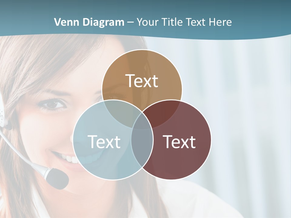 Operator Female Reception PowerPoint Template