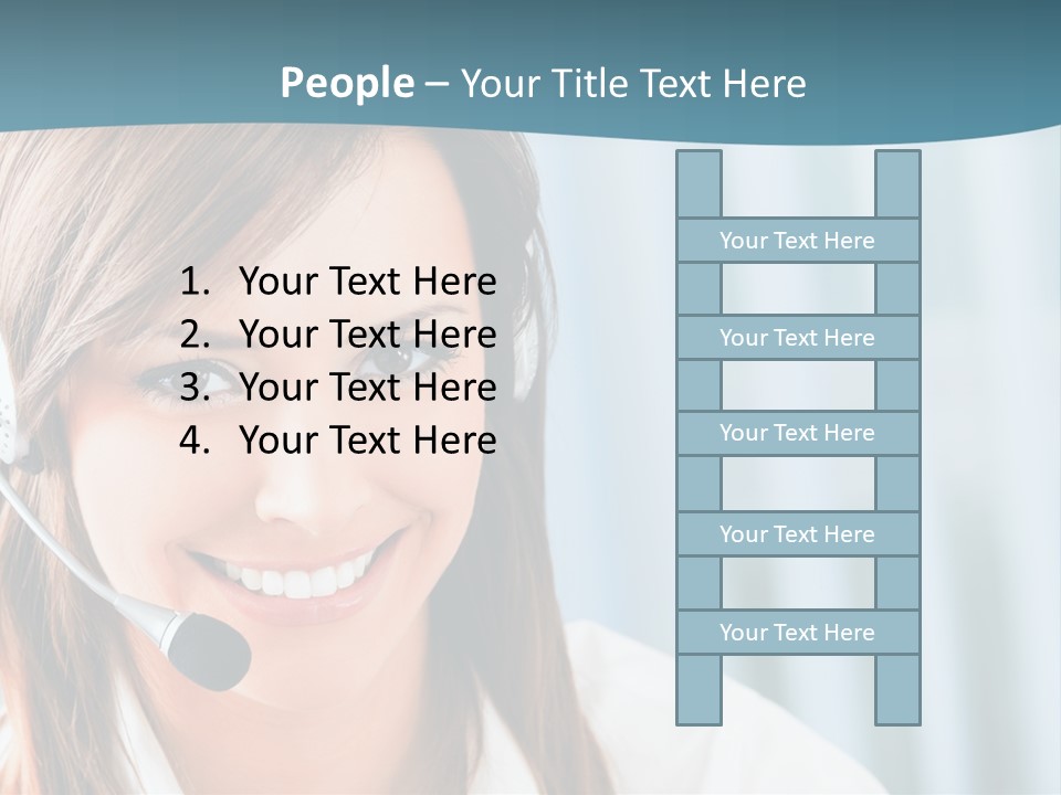 Operator Female Reception PowerPoint Template