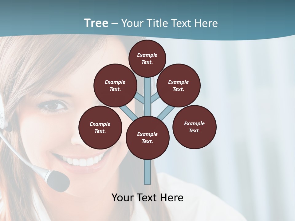 Operator Female Reception PowerPoint Template