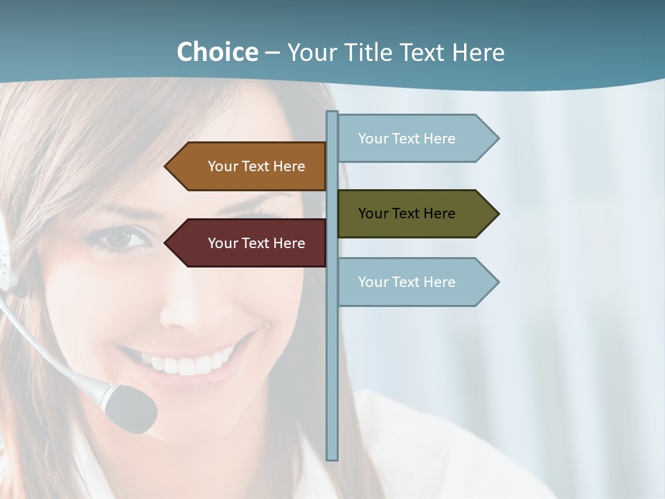 Operator Female Reception PowerPoint Template