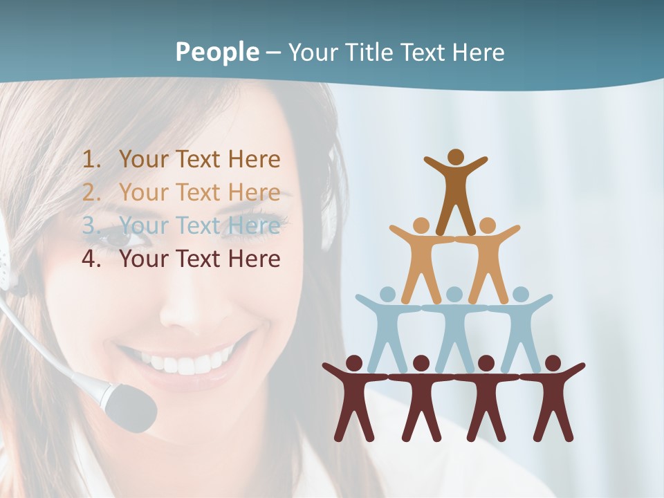 Operator Female Reception PowerPoint Template