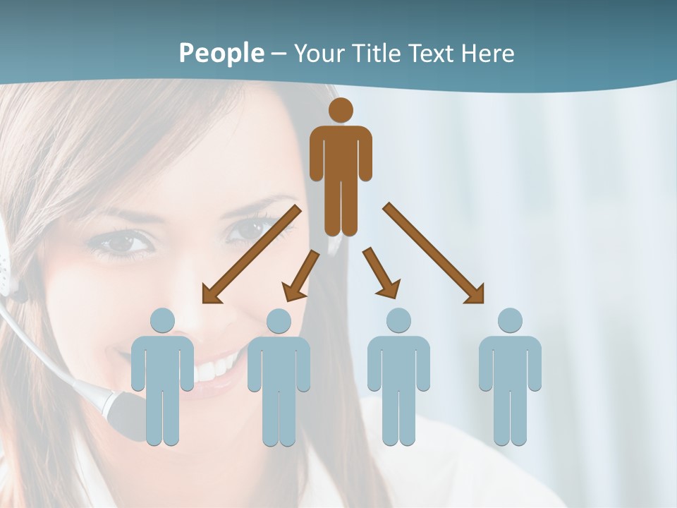 Operator Female Reception PowerPoint Template