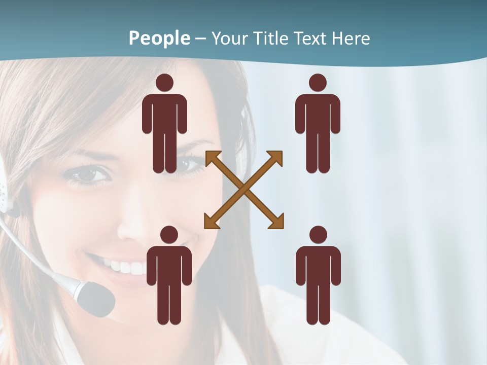 Operator Female Reception PowerPoint Template