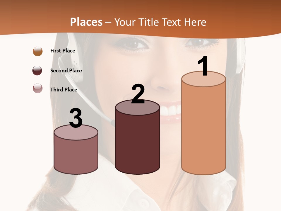 Smile Communication Headset PowerPoint Template