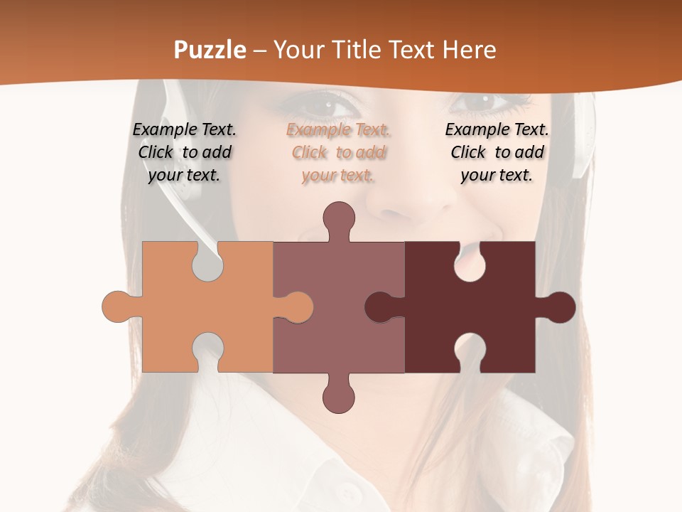 Smile Communication Headset PowerPoint Template