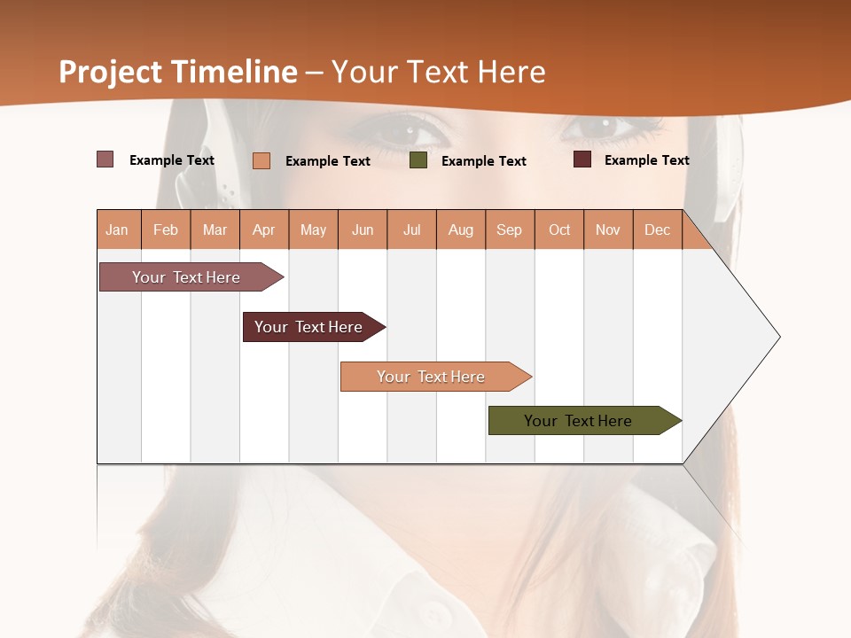 Smile Communication Headset PowerPoint Template