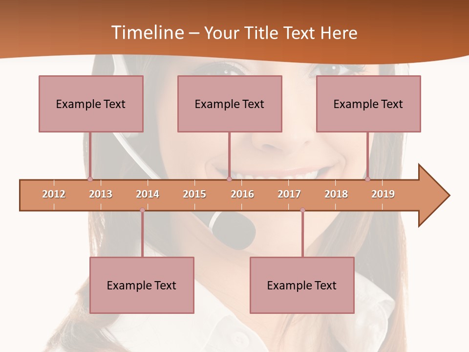 Smile Communication Headset PowerPoint Template