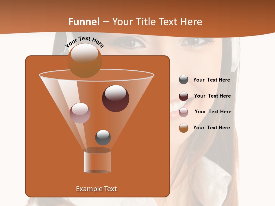 Smile Communication Headset PowerPoint Template