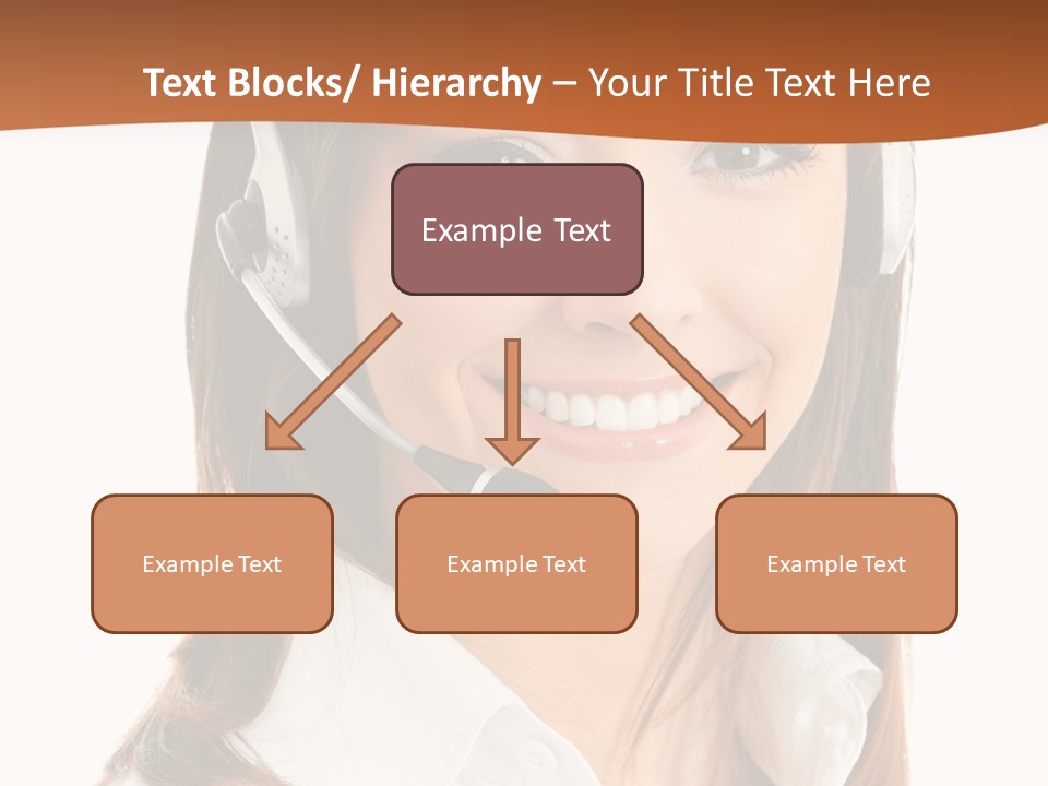 Smile Communication Headset PowerPoint Template