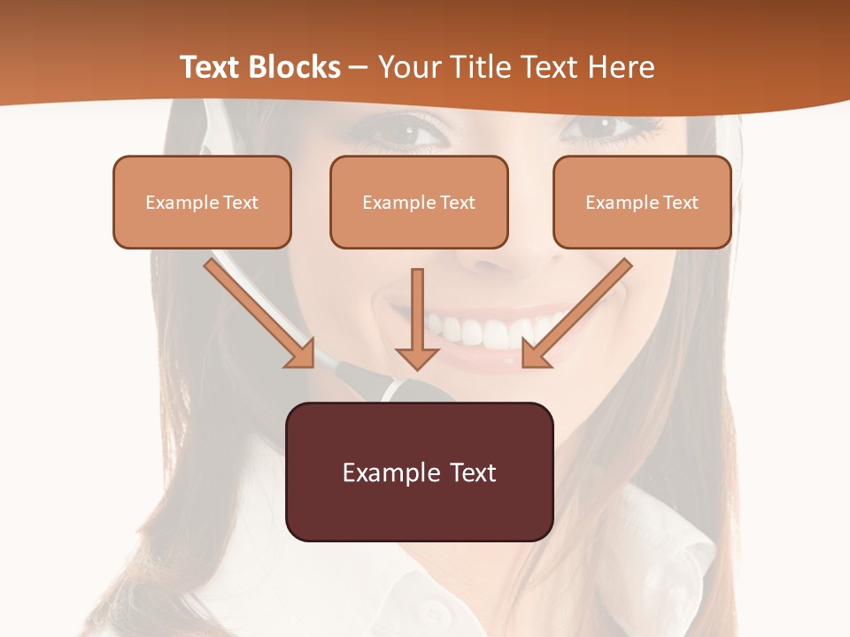 Smile Communication Headset PowerPoint Template