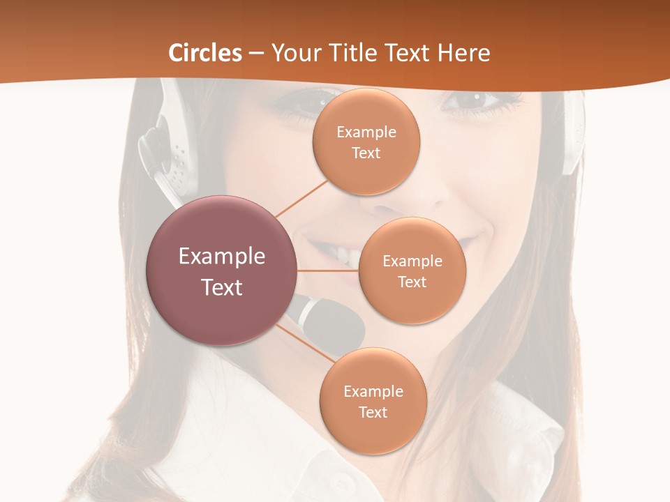 Smile Communication Headset PowerPoint Template