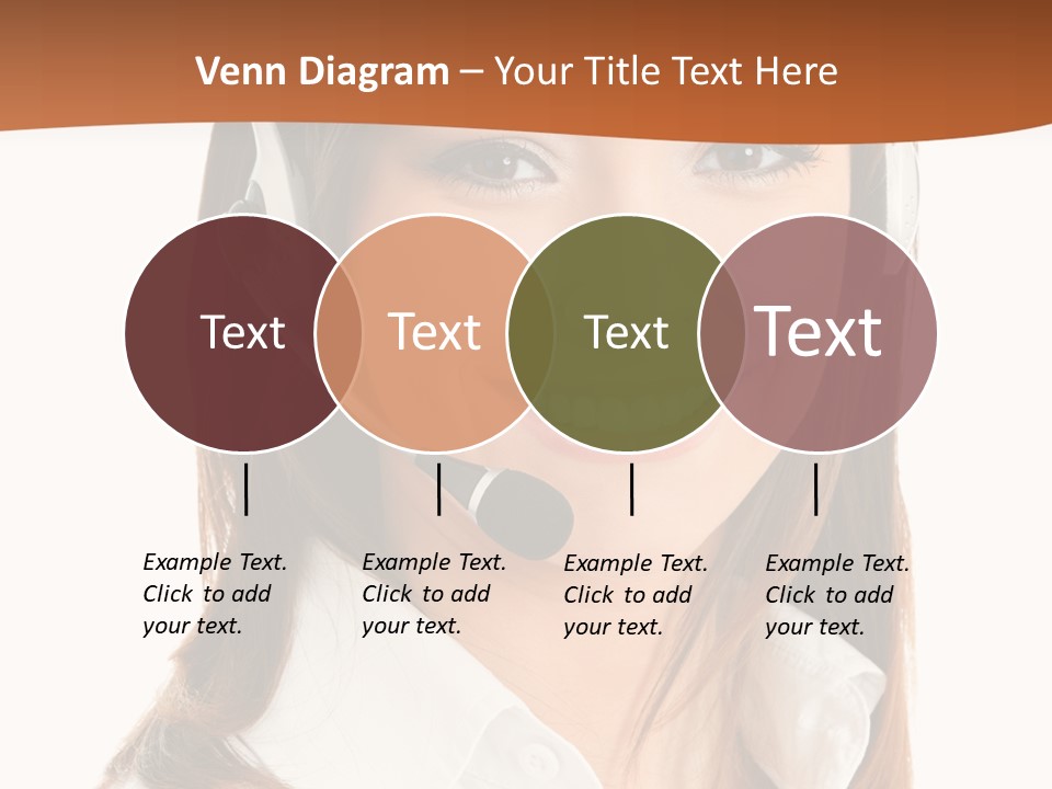 Smile Communication Headset PowerPoint Template