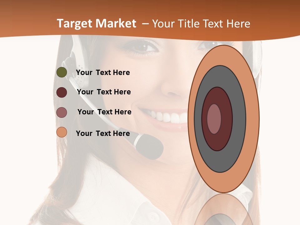 Smile Communication Headset PowerPoint Template