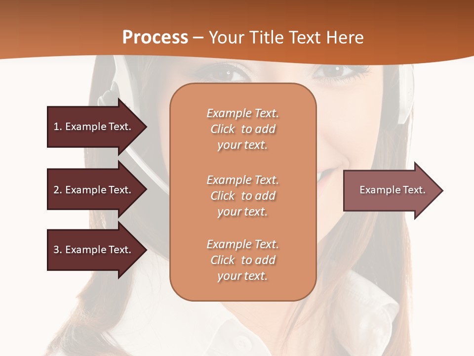 Smile Communication Headset PowerPoint Template