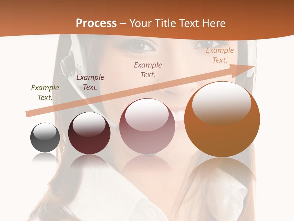 Smile Communication Headset PowerPoint Template