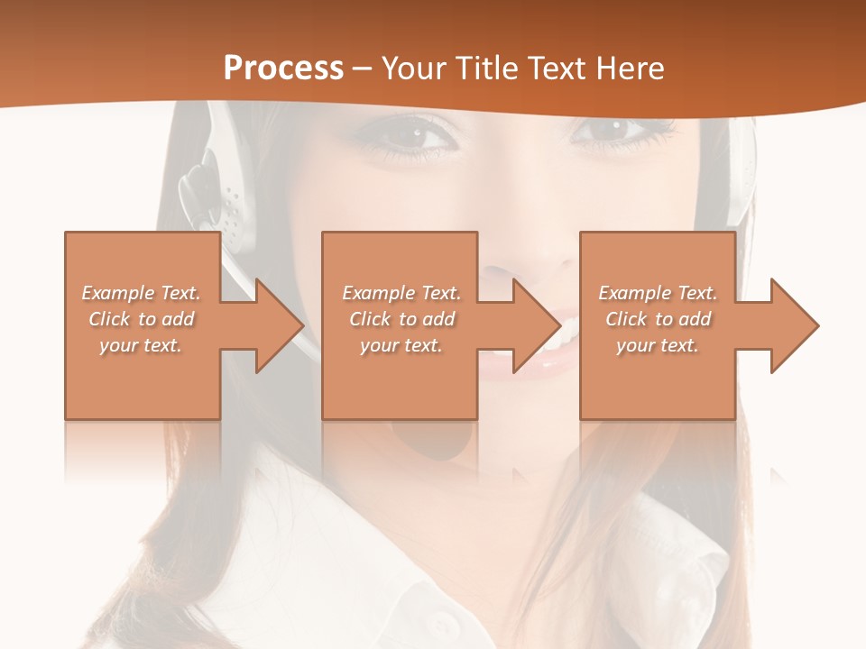 Smile Communication Headset PowerPoint Template
