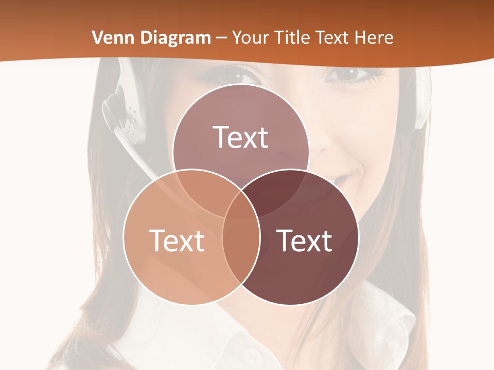 Smile Communication Headset PowerPoint Template