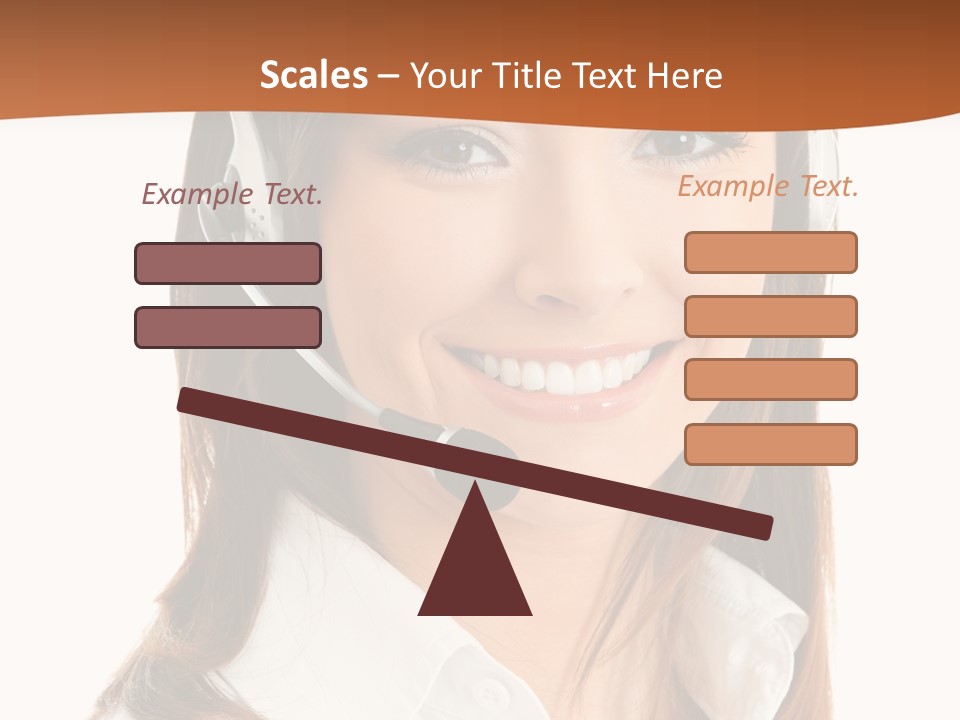 Smile Communication Headset PowerPoint Template