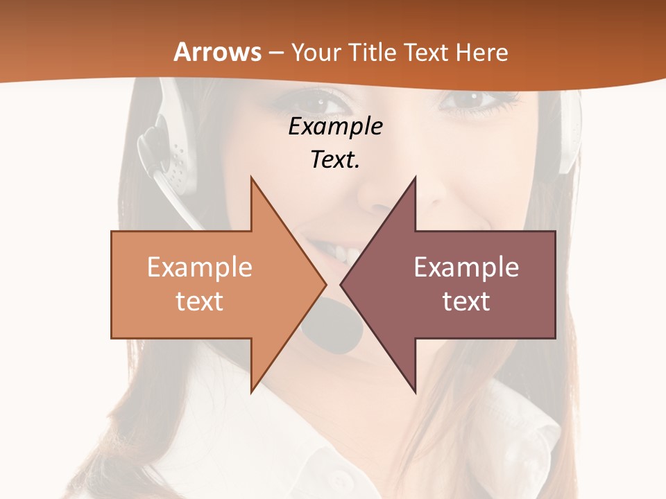 Smile Communication Headset PowerPoint Template