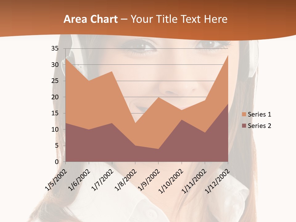 Smile Communication Headset PowerPoint Template