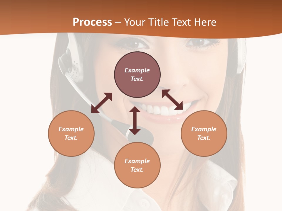 Smile Communication Headset PowerPoint Template